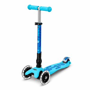 מקסי מיקרו דלוקס לד מתקפל כחול בהיר Maxi Micro Deluxe Foldable LED Bright Blue