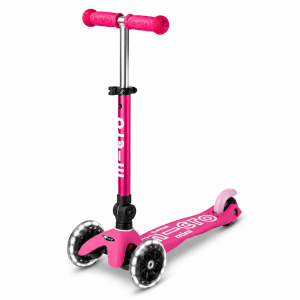 מיני מיקרו דלוקס לד מתקפל ורוד Mini Micro Deluxe Foldable LED Pink